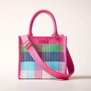 NWT Kate Spade x Target Plaid Colorful Handbag